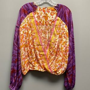 Free People crossed front top size large